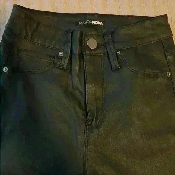 Fashionova Leather Pants Size 5 - Picture 4 of 5